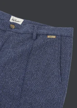 Herren Luis Trenker Walk-Hose Mit Fischgrätmuster Lubrizz