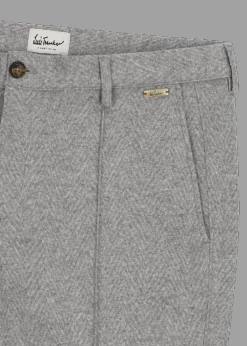 Herren Luis Trenker Walk-Hose Mit Fischgrätmuster Lubrizz