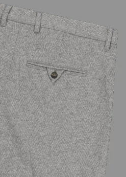 Herren Luis Trenker Walk-Hose Mit Fischgrätmuster Lubrizz