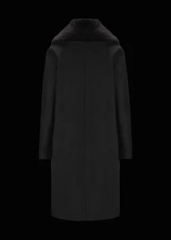 Damen Luis Trenker Walk-Mantel Mit Pelzkragen Lufrida