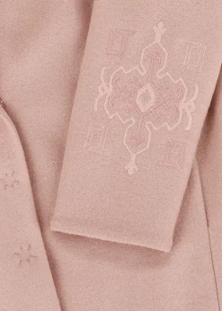 Damen Luis Trenker Walk-Mantel Mit Pelzkragen Lufrida