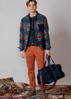 Herren Luis Trenker Walk-Reisetasche Mit Lederdetails Lutravel