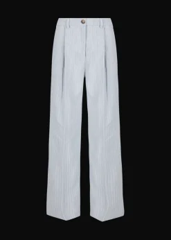 Damen Luis Trenker Weite Bundfaltenhose Mit Nadelstreifen Luxara