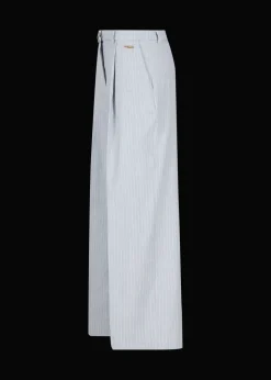 Damen Luis Trenker Weite Bundfaltenhose Mit Nadelstreifen Luxara