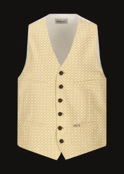 Herren Luis Trenker Weste Aus Baumwolljacquard Lusebastian