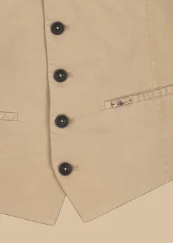 Herren Luis Trenker Weste Aus Baumwollstretch Lusebastian