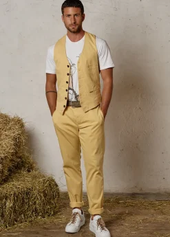 Herren Luis Trenker Weste Aus Baumwollstretch Lusebastian