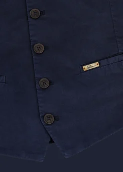 Herren Luis Trenker Weste Aus Baumwollstretch Lusebastian