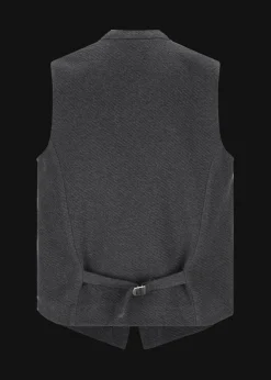 Herren Luis Trenker Weste Aus Jersey-Fleece Mit Zip Lusamu