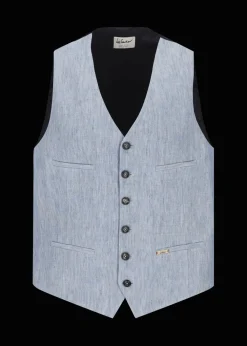 Herren Luis Trenker Weste Aus Reinem Leinen Lusebastian