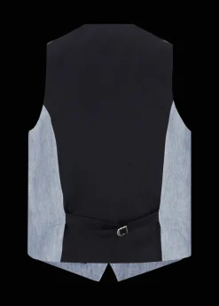 Herren Luis Trenker Weste Aus Reinem Leinen Lusebastian