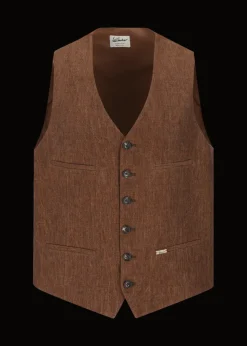 Herren Luis Trenker Weste Aus Reinem Leinen Lusebastian