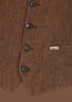 Herren Luis Trenker Weste Aus Reinem Leinen Lusebastian