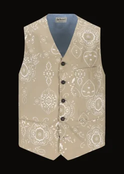 Herren Luis Trenker Weste Mit Bandanaprint Luselim