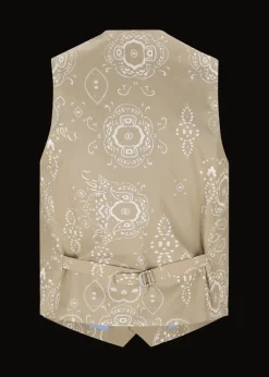 Herren Luis Trenker Weste Mit Bandanaprint Luselim