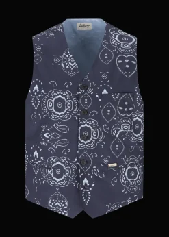 Herren Luis Trenker Weste Mit Bandanaprint Luselim