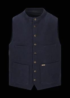 Herren Luis Trenker Weste Mit Fischgrätmuster Lusamoele