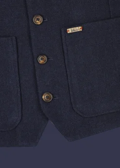 Herren Luis Trenker Weste Mit Fischgrätmuster Lusamoele