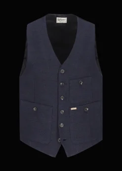 Herren Luis Trenker Weste Mit Fischgrätmuster Luseba