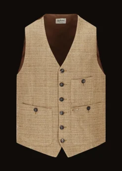 Herren Luis Trenker Weste Mit Fischgrätmuster Luseba