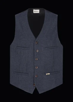 Herren Luis Trenker Weste Mit Fischgrätmuster Lusebastian