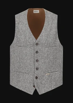 Herren Luis Trenker Weste Mit Fischgrätmuster Lusebastian