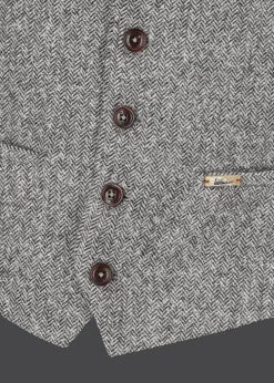 Herren Luis Trenker Weste Mit Fischgrätmuster Lusebastian