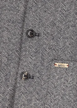 Herren Luis Trenker Weste Mit Fischgrätmuster Lusven