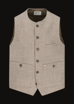 Herren Luis Trenker Weste Mit Fischgrätmuster Lusven