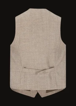 Herren Luis Trenker Weste Mit Fischgrätmuster Lusven