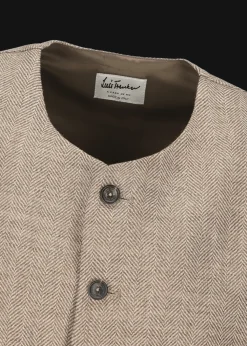 Herren Luis Trenker Weste Mit Fischgrätmuster Lusven