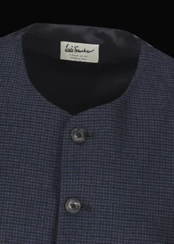 Herren Luis Trenker Weste Mit Hahnentrittmuster Lusven