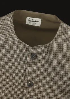 Herren Luis Trenker Weste Mit Hahnentrittmuster Lusven