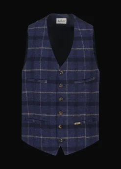 Herren Luis Trenker Weste Mit Karomuster Lusebastian