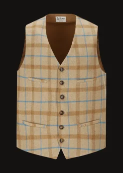 Herren Luis Trenker Weste Mit Karomuster Lusebastian