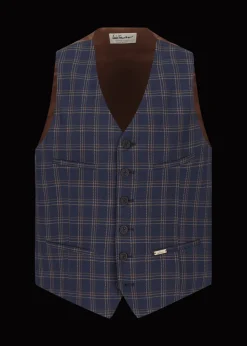 Herren Luis Trenker Weste Mit Karomuster Lusebastian