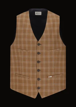 Herren Luis Trenker Weste Mit Karomuster Lusebastian