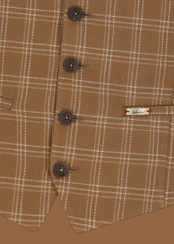 Herren Luis Trenker Weste Mit Karomuster Lusebastian