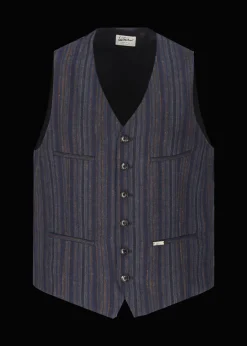 Herren Luis Trenker Weste Mit Streifenmuster Lusebastian