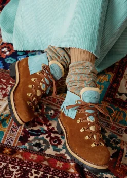 Damen Luis Trenker Wildleder-Schnürschuh Lupaolina