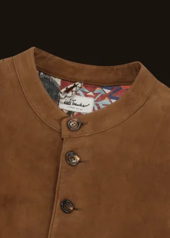 Herren Luis Trenker Wildleder-Weste Lusamoele