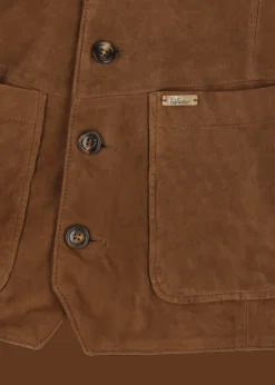 Herren Luis Trenker Wildleder-Weste Lusamoele