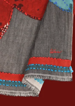 Damen/Herren Luis Trenker Wollschal Mit Stickerei Luarbol