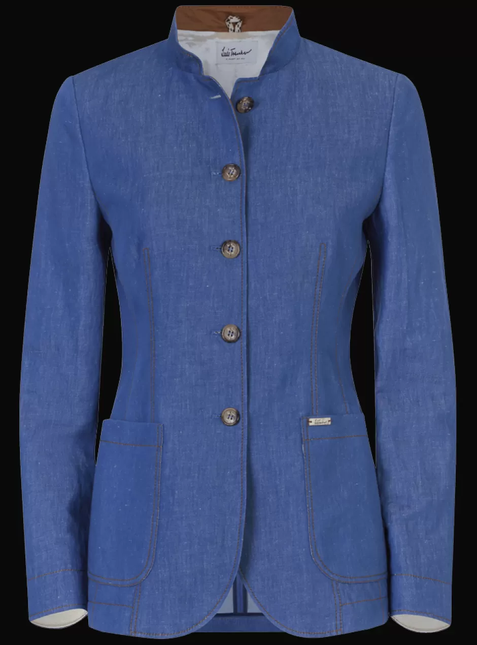 Blauer Denim-Look-Blazer Luranda>Luis Trenker Discount