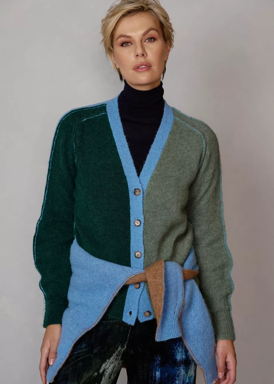 Cardigan Mit Color-Block-Effekt Luwadia>Luis Trenker Sale