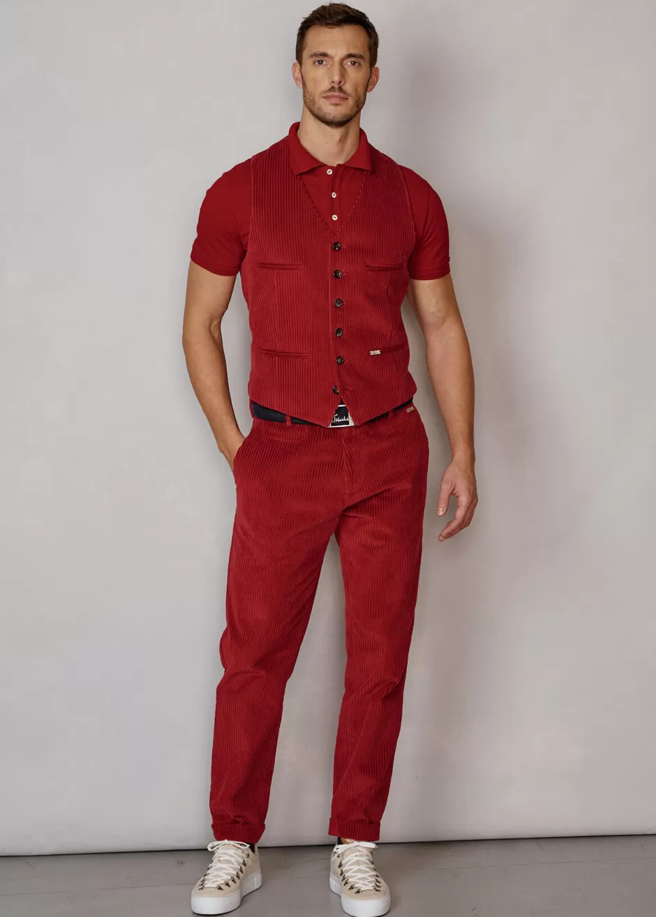 Chino-Hose Aus Cord Lubruneu>Luis Trenker Store