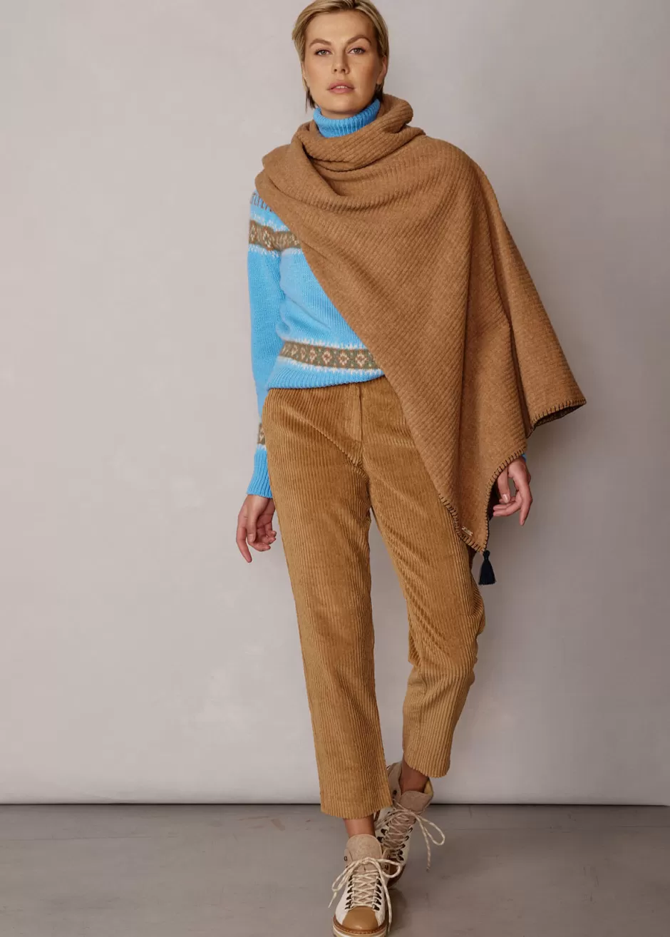 Schurwoll-Poncho Mit Rollkragen Lupiera>Luis Trenker Fashion