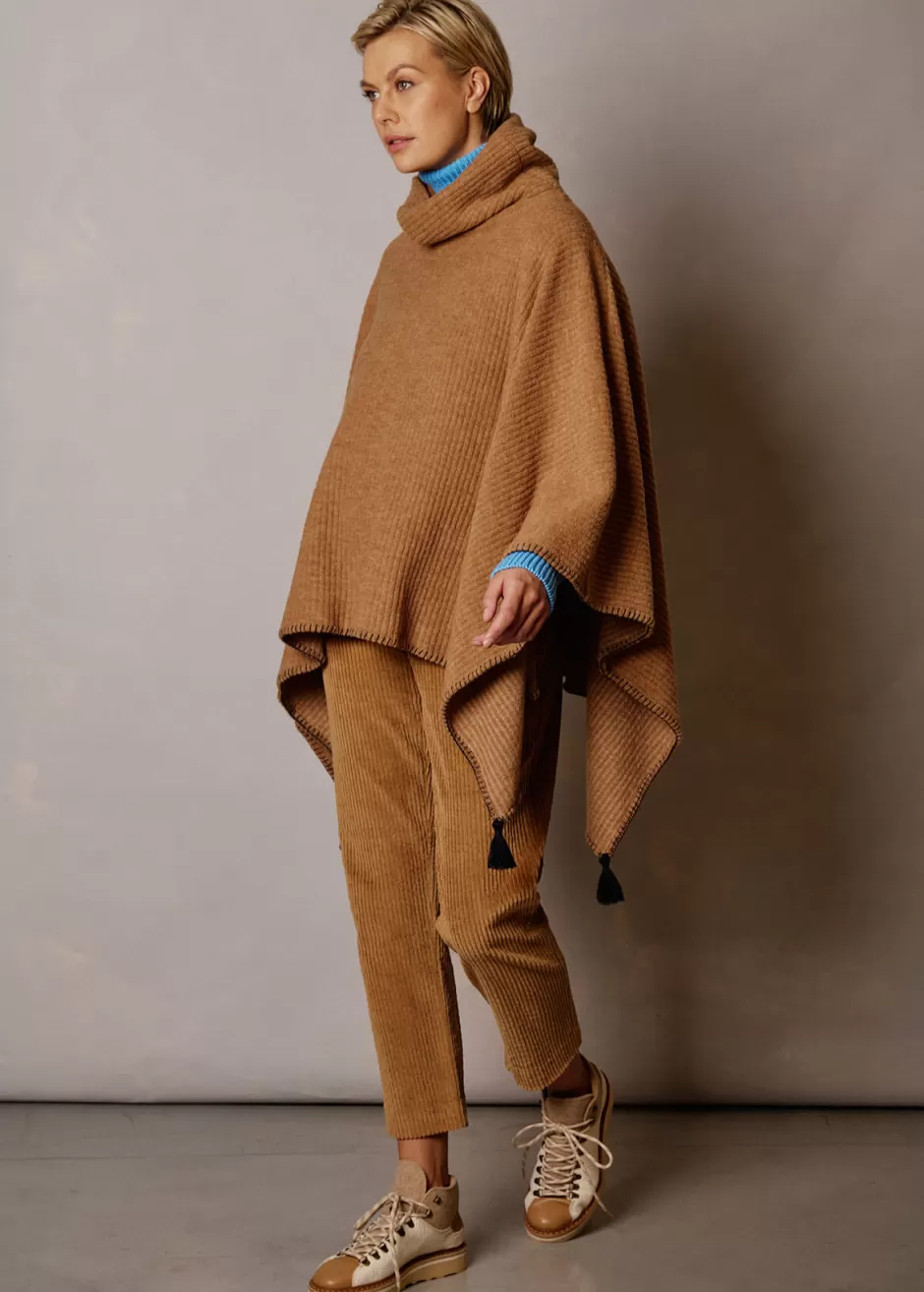 Schurwoll-Poncho Mit Rollkragen Lupiera>Luis Trenker Fashion