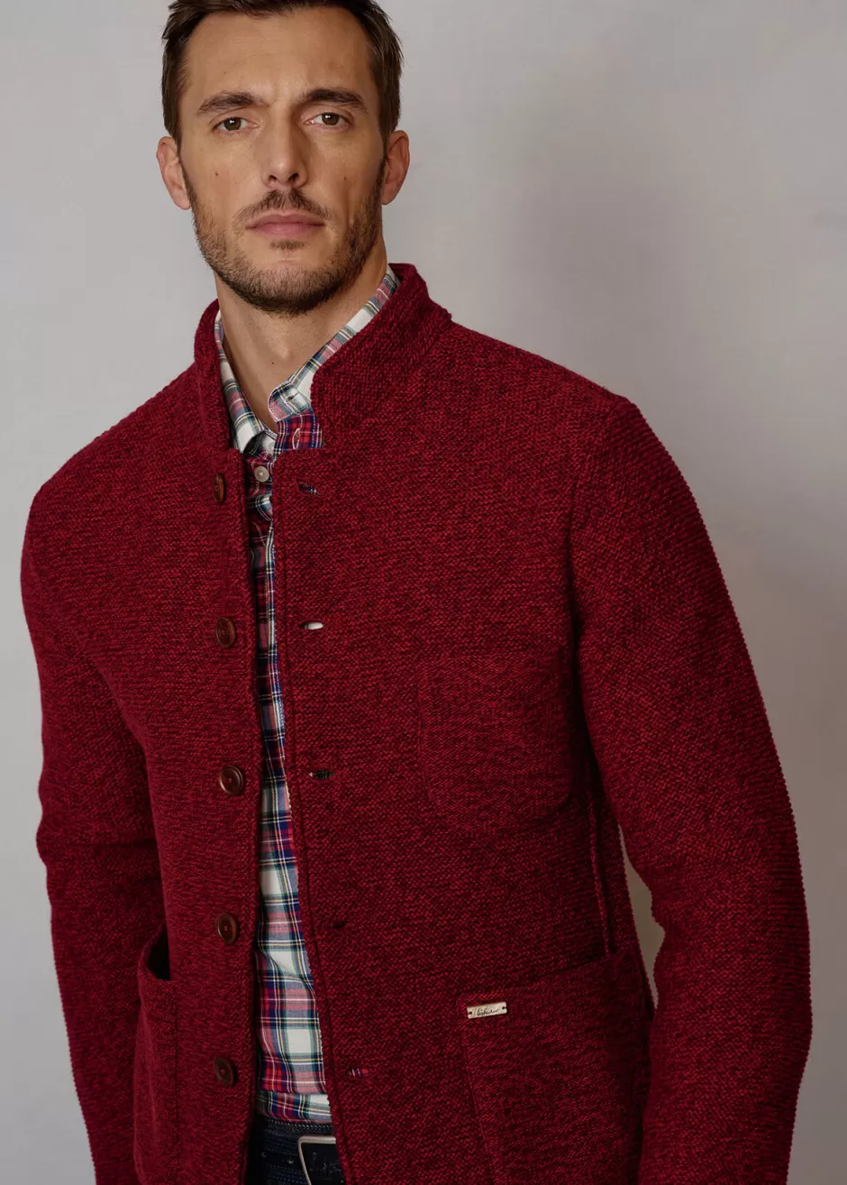 Strickjacke Mit Stehkragen Luwainer>Luis Trenker Hot