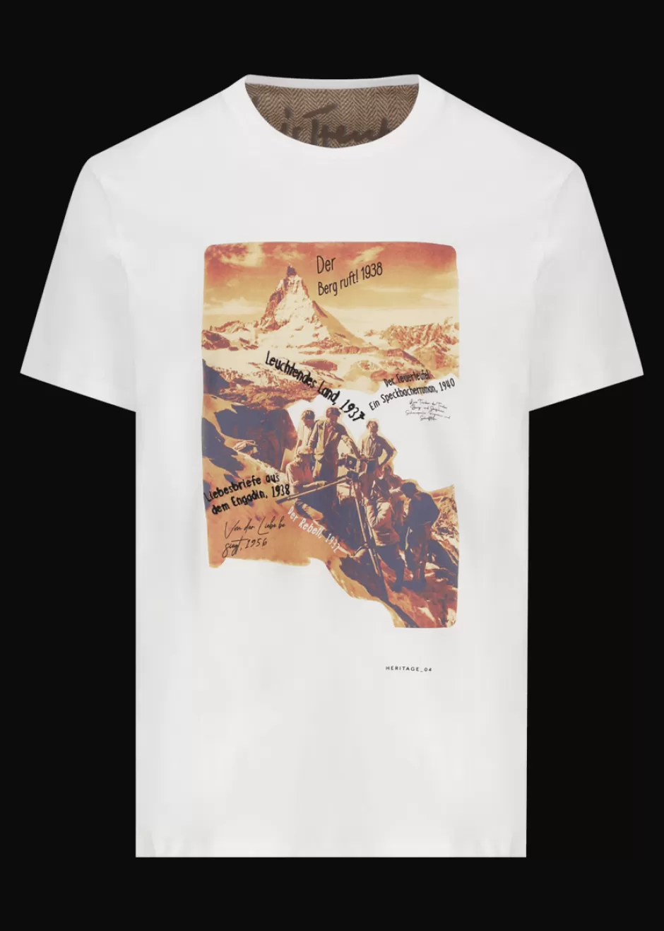 T-Shirt Mit Heritage-Motiv 4 Luluis>Luis Trenker Store